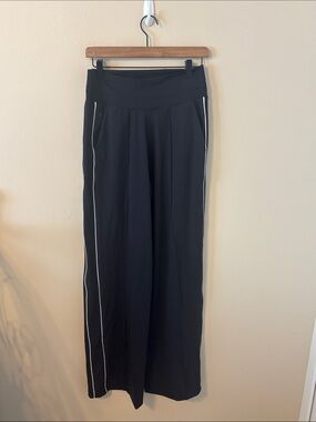 Athleta Venice High Rise Track Stripe Wide Leg Pants